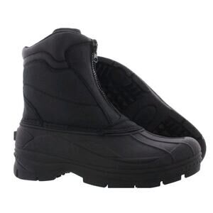 Totes Men's Cassel Black Waterproof Front Zip Insulated Boots Men's 12 NIB